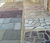 Various types of natural paving slabs through our company's portfoio