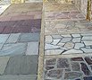 Various types of natural paving slabs through our company's portfoio