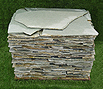 CODE 3: Stone, Karystou slab, multiangled, irregular, green