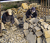 Carving stone for traditional masonry