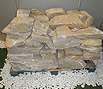 CODE 2: Peania type stone, raw, in pallet, for hand cutting and traditional masonry
