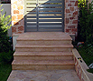 CODE 14: Staircase from natural pink Syrian stone