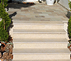 CODE 15: Staircase from Californian marble and floor pavement from natural Indian stone